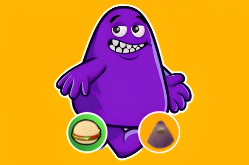 Grimace vs Giant Clown Shoes